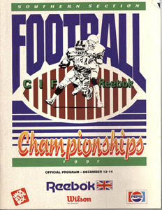 1991 CIF Championship Game Program