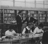 Ike visiting library