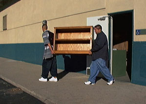 delivery of bookshelf